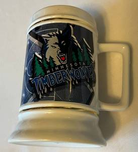 lot 97 image: Minnesota Timberwolves Basketball Beer Stein