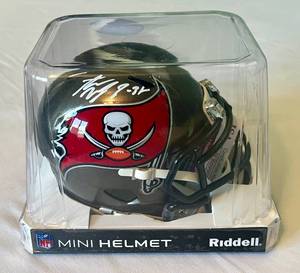 lot 30B image: Antoine Winfield Jr. Signed Mini Helmet with JSA COA - Tampa Bay Buccaneers Football