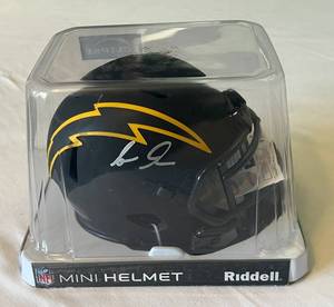 lot 31B image: Asante Samuel Jr. Signed Eclipse Mini Helmet with JSA COA - Los Angeles Chargers Football