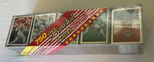 lot 48B image: 750 Baseball Card Sealed Case - Topps, Fleer, Donruss, Score 1980s