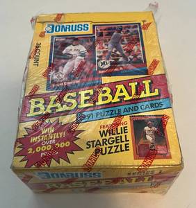 lot 53B image: 1991 Donruss Baseball 36 Pack Card Box