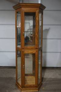 lot 13 image: curio cabinet