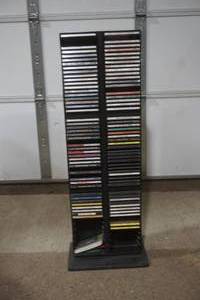 lot 27 image: CD stand with CDs