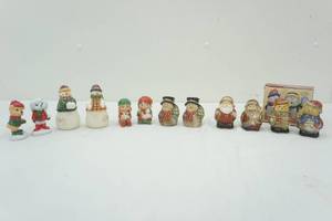 lot 100 image: Holiday salt and pepper shakers, 1983 Avon set and other