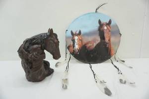lot 149 image: horse decor