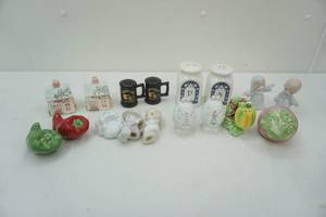 lot 153 image: salt and pepper sets