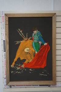 lot 258 image: Matador and bull fight