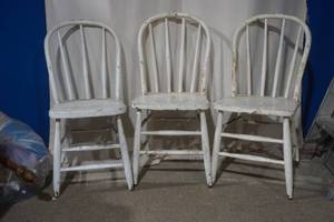 lot 31 image: wood chairs