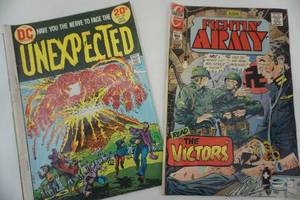 lot 103 image: Vintage comic lot, Fightin Army and Unexpected
