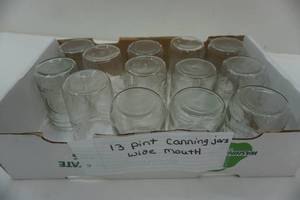 lot 138 image: 13 pint canning jars, Ball, Kerr, Mason