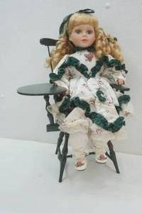 lot 197 image: vintage porcelain doll