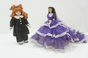 lot 201 image: porcelain dolls