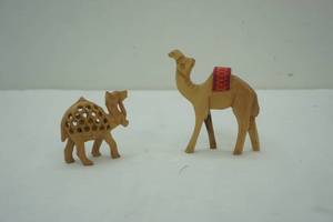 lot 232 image: hand carved Camels