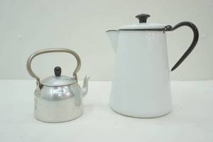 lot 237 image: enamel coffee pot