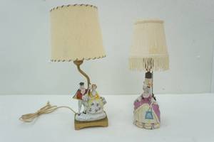 lot 261 image: vintage lamps