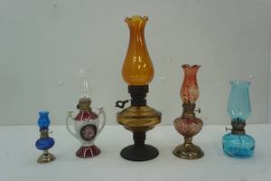 lot 268 image: oil lamps