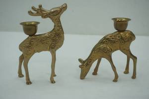 lot 274 image: brass candle stick holders