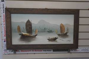lot 302 image: oil on canvas painting