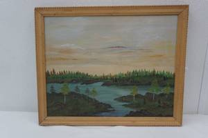 lot 306 image: Ole Seland oil on canvas