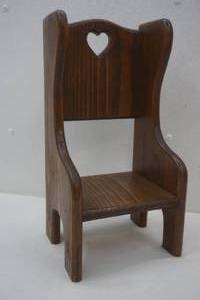 lot 310 image: wooden doll chair