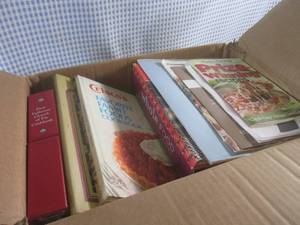 (A-4) Box Full of Assorted Cook Boo...