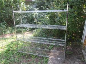 (UD1) Metal Wire Shelving Unit 72 H...