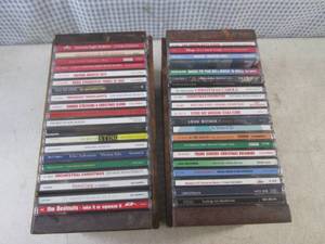 (BSB) Assortment of CDs in Wood Ho...