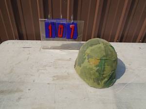 Vietnam era helmet & cover. Very nice condition. As shown.