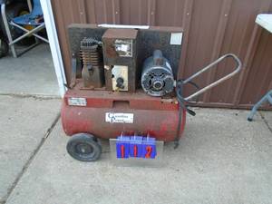 Power Gardian air compressor. Tested & works. As shown.
