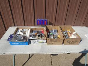 Qty of 4 flats of plumbing items. As shown.