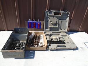 Brad nailer, drill bits & relays. As shown.
