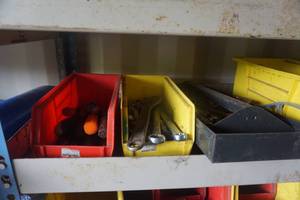 Lot of Assorted Hand ToolsWrenches in Plastic Storage Containers