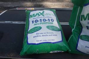 1 - Full Bag & 1 Partial of Max Lawn Premium Lawn Fertilizer