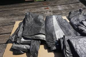 Lot of 5 Heavy Duty Vinyl Tarps In Assorted Sizes