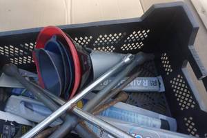 Lot of Automotive Tire Wrenches, Wiper Blades and Lubricants