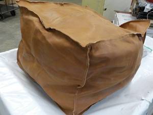18 Square x 12 Poof New Leather ...
