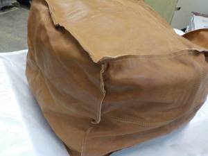 18 Square x 12 Poof New Leather ...