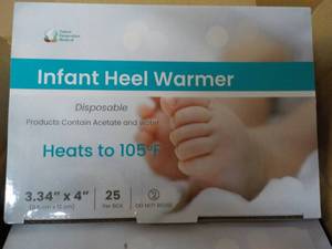 4 x 25 ct each Infant Heel Warmers-...