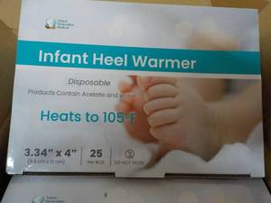 4 x 25 ct each Infant Heel Warmers-...
