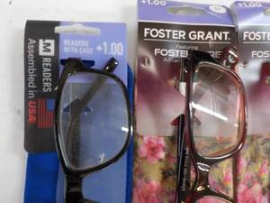5 Foster Grant 1.00 Reading Glasses...