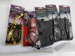 5 Foster Grant 1.25 Reading Glasses...