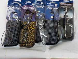 5 Foster Grant 1.50 Reading Glasses...