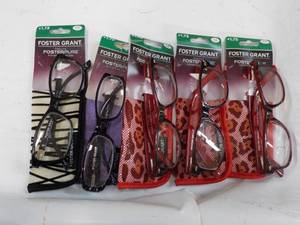5 Foster Grant 1.75 Reading Glasses...