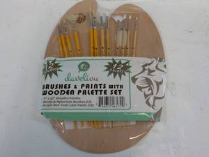 Daveliou Brushes and Paints with Wo...