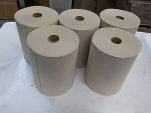 5 x 10 Brown Paper Towel Rolls...