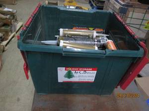 tote of caulking and more...