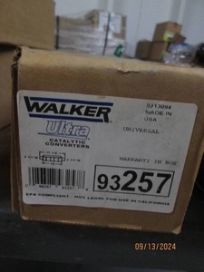 new catalytic converter walker...