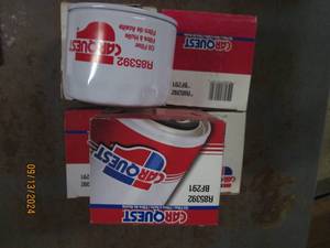 lot of 5 carquest oil filters r8539...