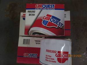 lot of 5 carquest oil filters r8539...