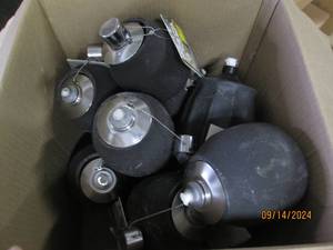 13 table top torches...